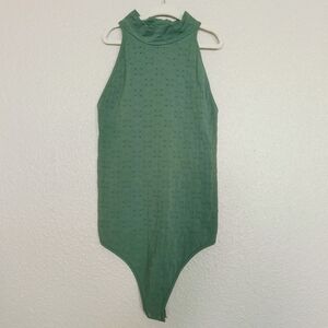 Free People Intimately Body Verde Militar para Mujer XS/S Nylon Elástico Spandex